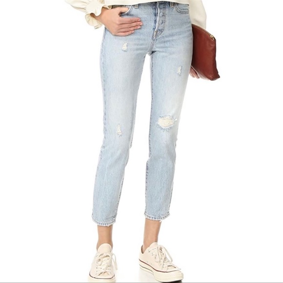 HOST PICK Levi’s Wedgie Fit Icon Selvedge in Desert Delta - Picture 3 of 11